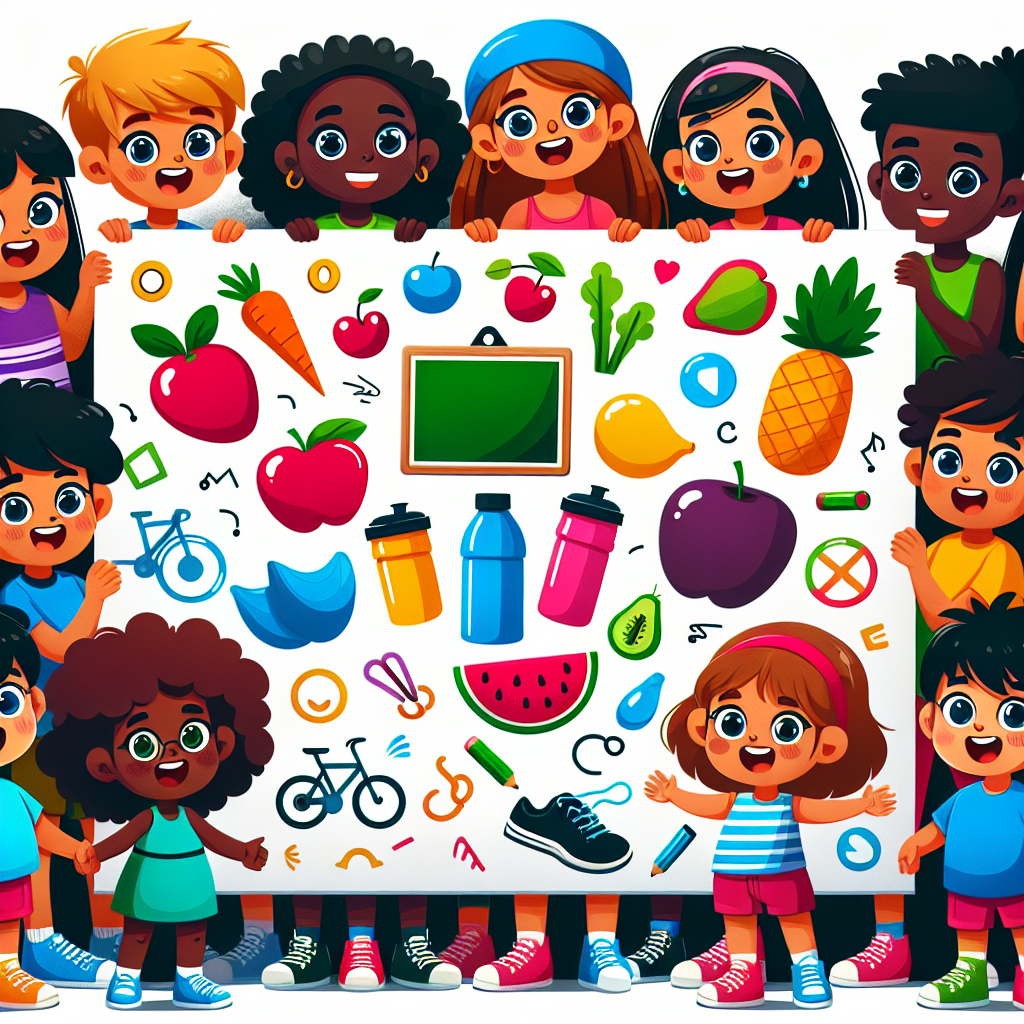 Cara Kreatif Memperkenalkan Poster Pola Hidup Sehat kepada Anak-Anak