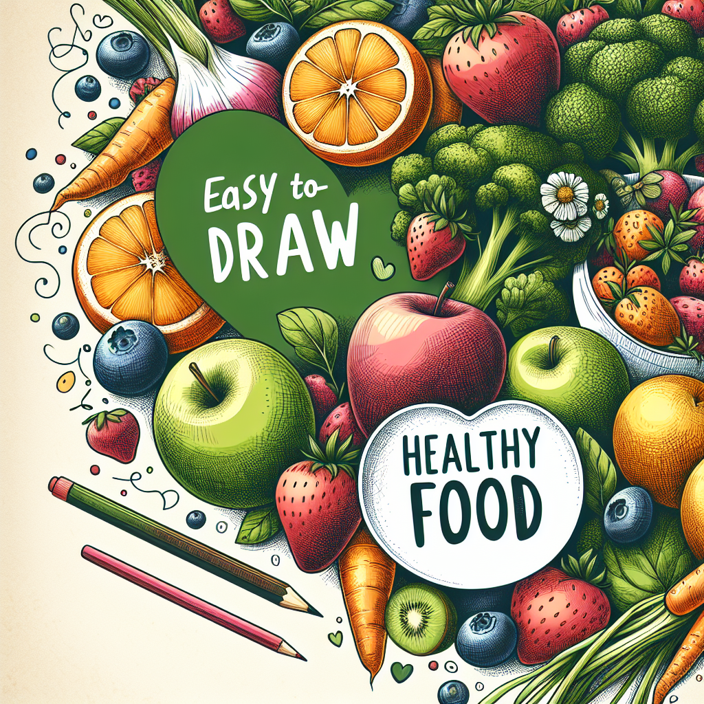 Ide Kreatif untuk Poster Makanan Sehat yang Mudah Digambar