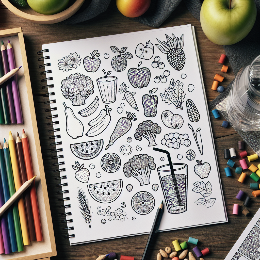Mewarnai Gambar Makanan dan Minuman Sehat: Kreativitas dan Edukasi dalam